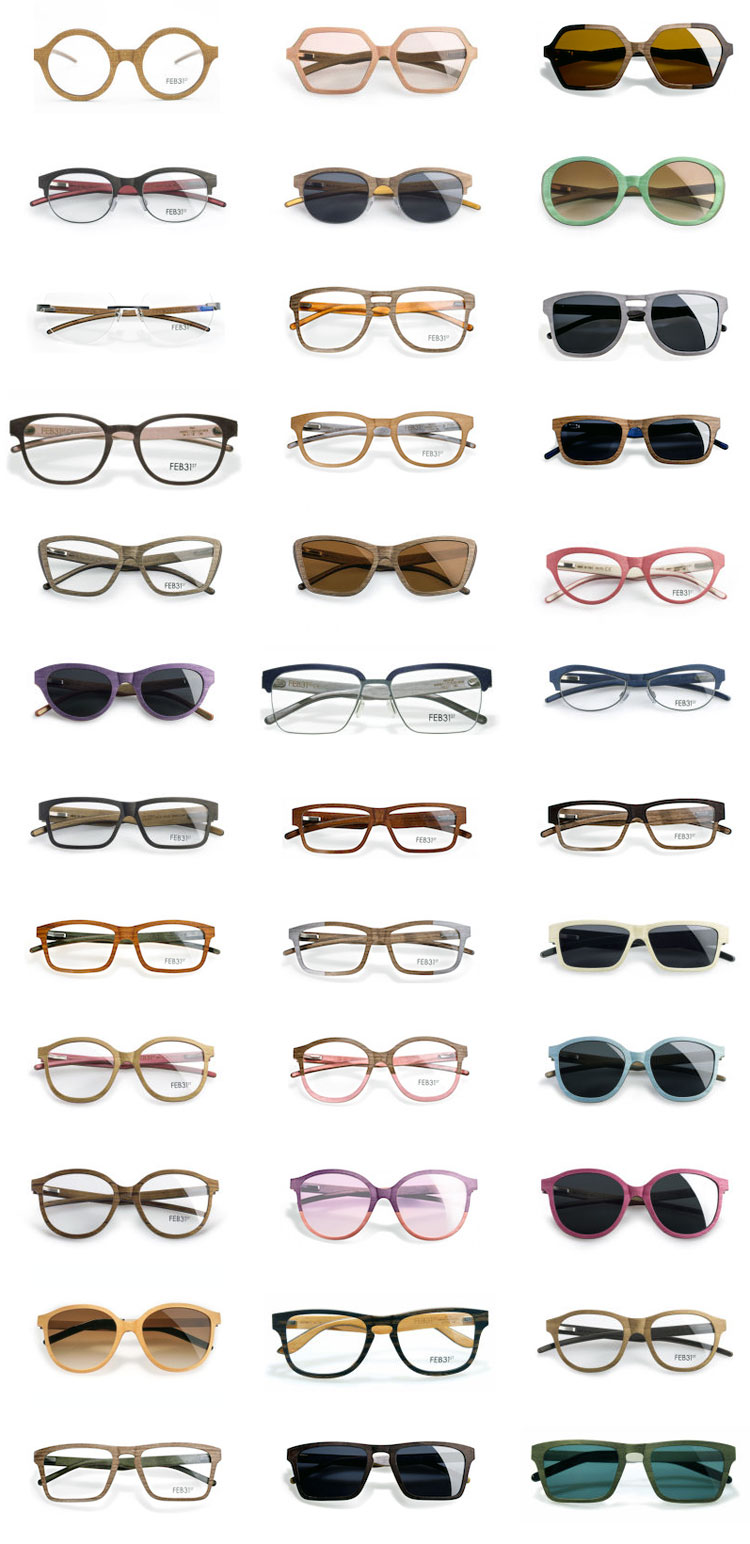FEB 13 WOOD eyeglass frames